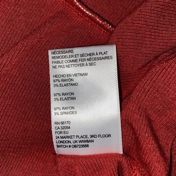 Urban Outfitters Red Plunging Babydoll Top - Picture 10 of 10